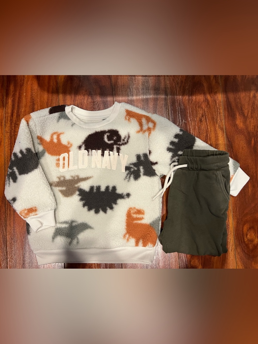 Old Navy Dino Print Fleece Outfit